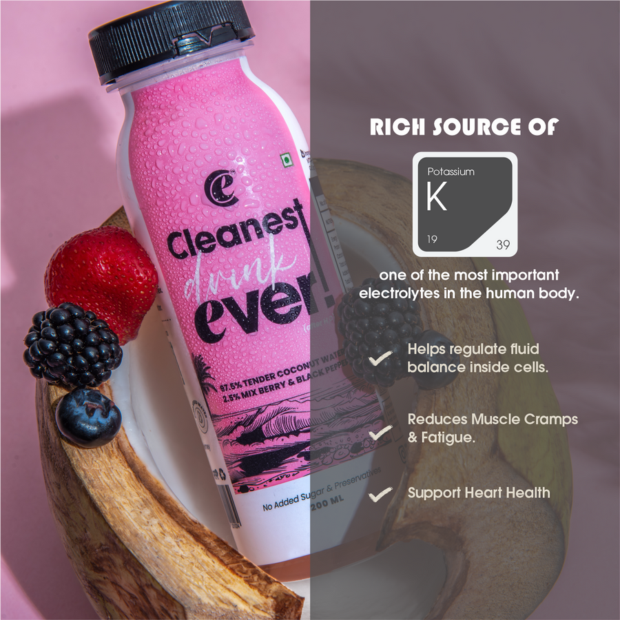 Tender Coconut Water (with Mixed Berry Black Pepper)