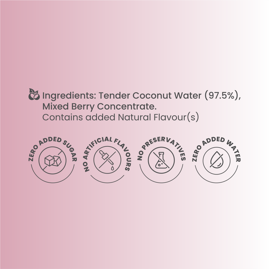 Tender Coconut Water (with Mixed Berry Black Pepper)